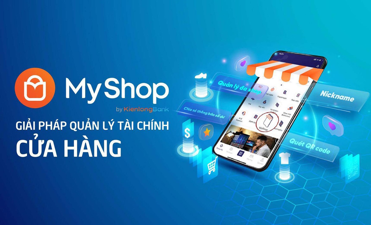 Myshop - bộ giải pháp quản lý Kl991.com nạp rút nhanh chuỗi cửa hàng KienlongBank