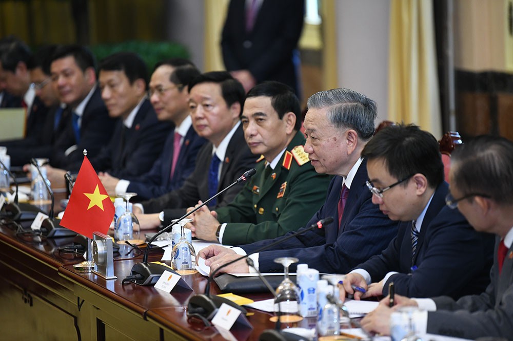 Chủ tịch nước Tô Lâm phát biểu.