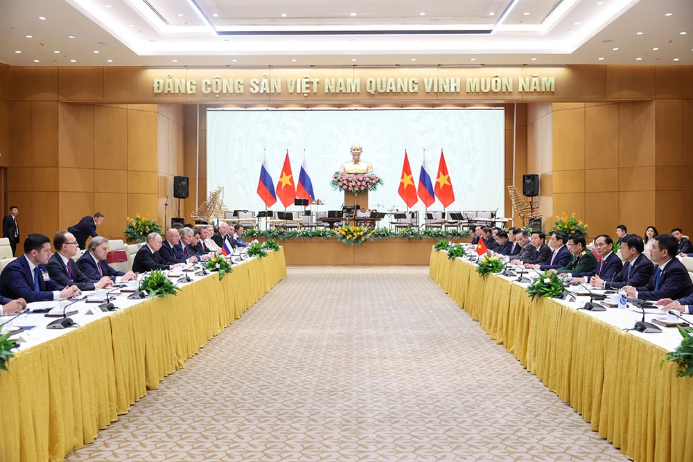 Hai bên nhất trí nâng cao hiệu quả hoạt động của các cơ chế hợp tác song phương. (Ảnh: VGP/Nhật Bắc)