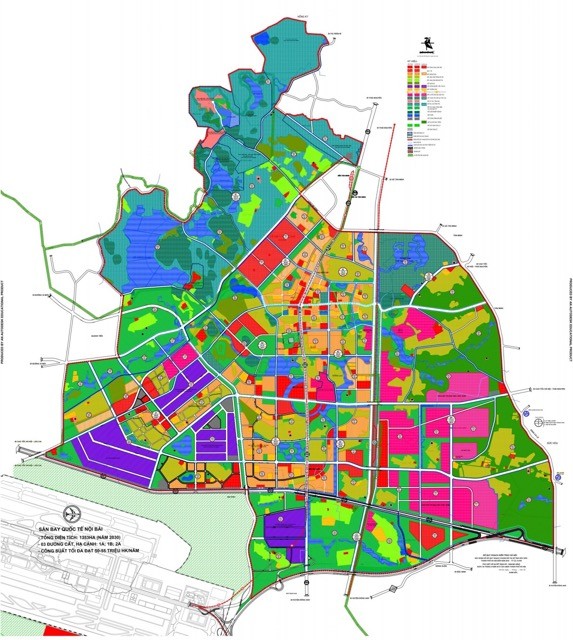 Quy hoạch chung đô thị vệ tinh Sóc Sơn đến năm 2030. Ảnh: Kl99 nổ hũ