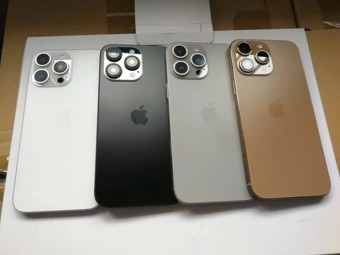 4 màu được cho là của iPhone 16 Pro và 16 Pro Max. Ảnh: Sonny Dickson