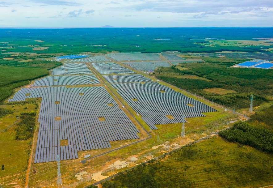 Nhà máy Điện mặt trời Lộc Ninh 3 tại tỉnh Bình Phước. Ảnh: Super Energy