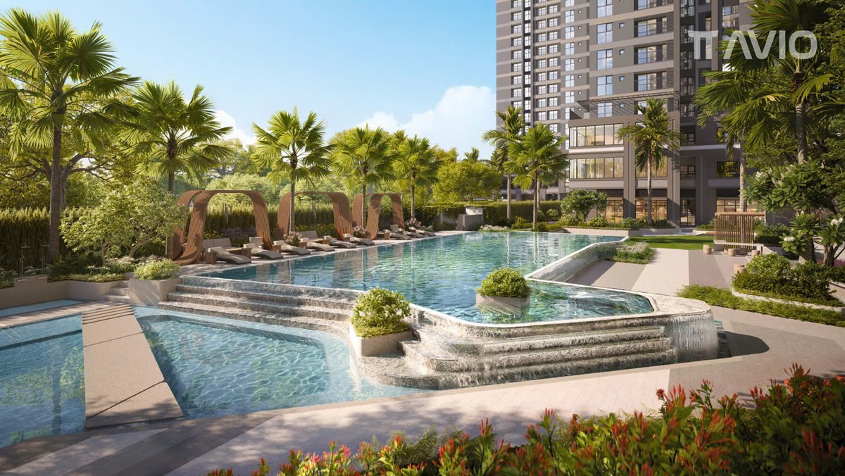 Tổ hợp hồ bơi công nghệ điện phân muối Galaxy Pool tại TT AVIO