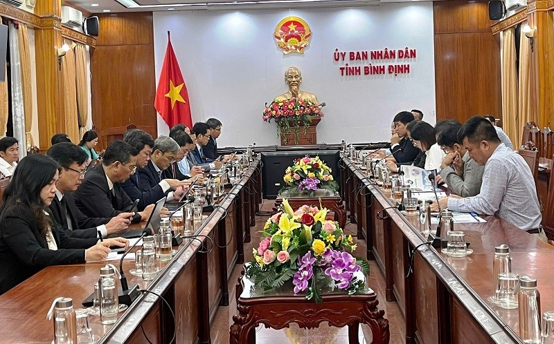 Quang cảnh buổi làm việc của tỉnh Bình Định với đoàn Kl991.com World Cup 2026 Chính Thức Hàn Quốc.