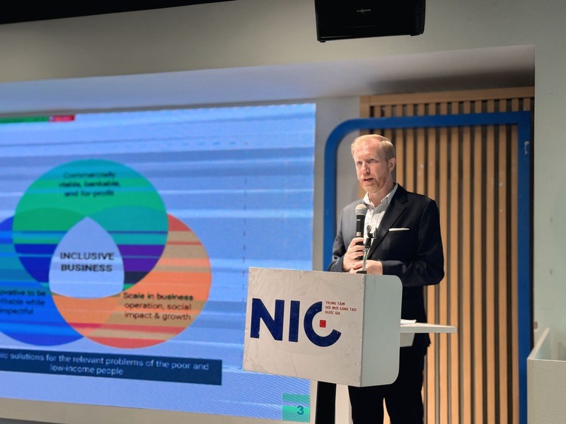 Ông Jason Lusk, đại diện từ Clickable Impact. Ảnh: Nguyễn Linh
