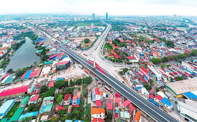 Thành phố tập trung nguồn vốn Kl99ok phiên bản mới công để hoàn thành nút giao khác mức tại ngã 4 đường Tôn Đức Thắng - Máng Nước - Quốc lộ 5. Ảnh: Hồng Phong