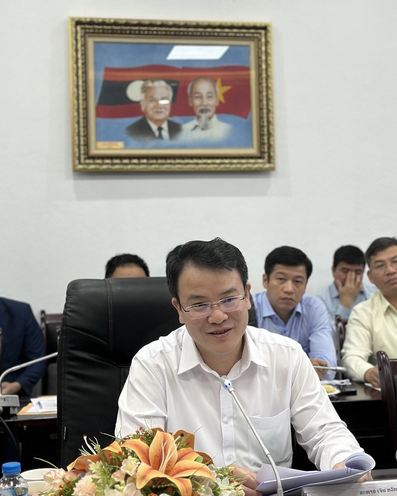 Thứ trưởng Trần Quốc Phương, Phó chủ tịch Uỷ ban Hợp tác Việt Nam - Lào đánh giá cao việc thực hiện Thoả thuận hợp tác song phương năm 2024