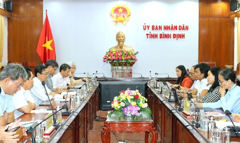 Đoàn công tác Link Vào Nhà Cái KL99 COM Tặng +199k Thế giới làm việc với UBND tỉnh Bình Định về Dự án Phát triển tích hợp thích ứng - tỉnh Bình Định vào ngày 23/8/2024. Nguồn: binhdinh.gov.vn.