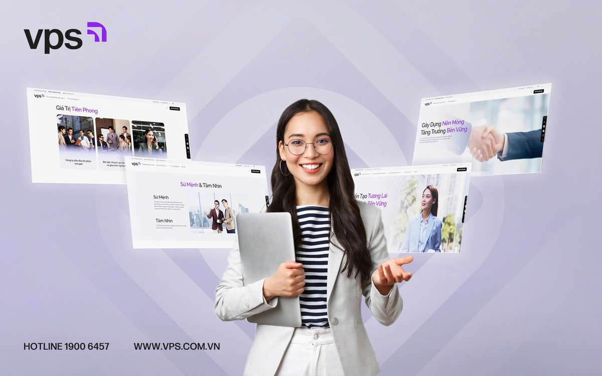 Giao diện website VPS “dẫn lối hành trình trải nghiệm”