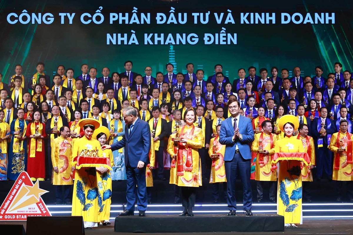 Phó thủ tướng thường trực Nguyễn Hòa Bình và Bí thư thứ nhất Trung ương Đoàn Bùi Quang Huy trao Top 10 Sao Vàng đất Việt 2024 cho Công ty cổ phần Kl99ok phiên bản mới và Kl992 VIP Trang Chủ 2026 Nhà Khang Điền (KHANG ĐIỀN).