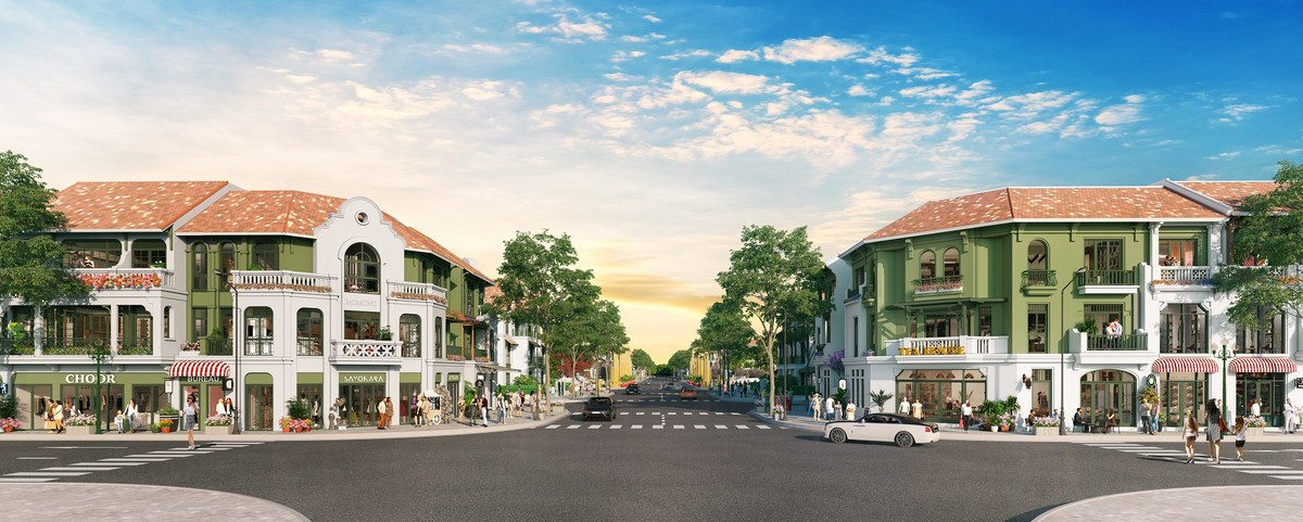 Văn hóa đặc trưng của Hà Nam được đưa vào từng chi tiết thiết kế nhà tại Sun Urban City. Ảnh phối cảnh minh họa