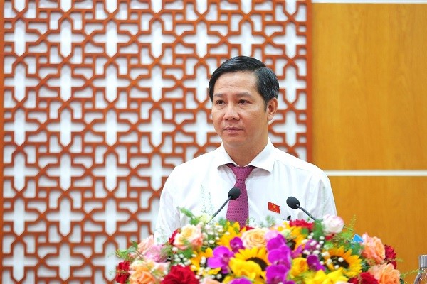 Ông Nguyễn Thành Tâm, Bí thư Tỉnh uỷ, Chủ tịch HĐND tỉnh Tây Ninh phát biểu bế mạc kỳ họp.