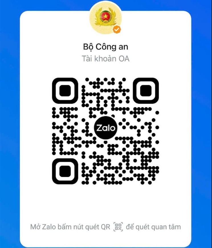 Mã QR truy cập Trang thông tin của Bộ Công an trên nền tảng mạng Trang Chủ KL99Com Số 1 Link Đăng Ký KL999 Zalo OA.