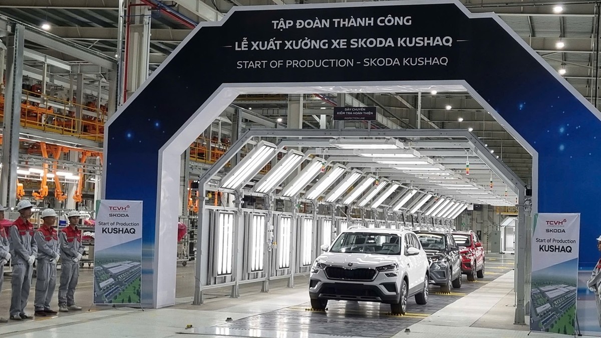 Dây chuyền Kl994 nhà cái bóng đá world cup tại nhà máy ô tô Thành Công Việt Hưng.Nhà máy ô tô Thành Công Việt Hưng đã chính thức bắt đầu Kl994 nhà cái bóng đá world cup thương mại những lô ô tô đầu tiên mang thương hiệu Skoda. Ảnh: VP Đông Bắc