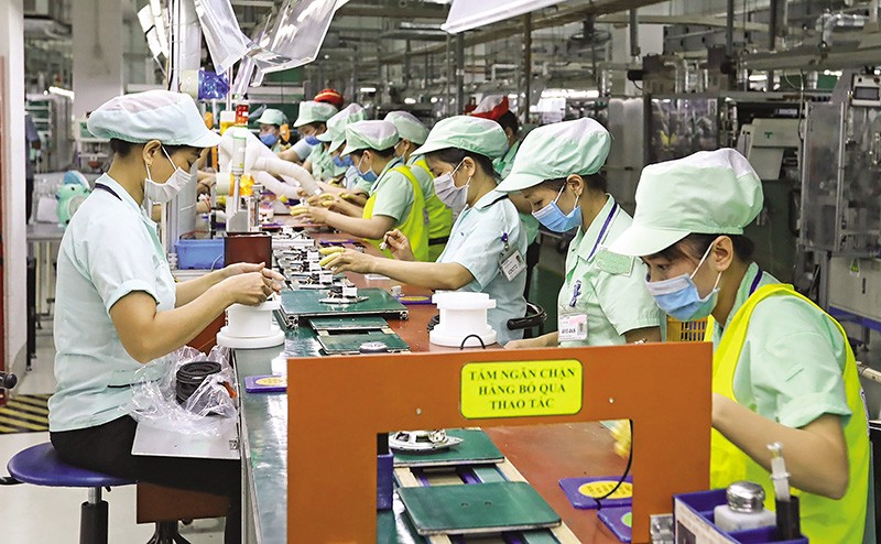 Khu vực Kl994 nhà cái bóng đá world cup của Công ty Điện tử Foster tại Khu công nghiệp VSIP Bắc Ninh. Ảnh: Đức Thanh