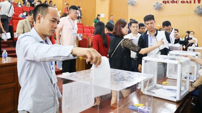 Nhà Kl99ok phiên bản mới bỏ phiếu trả giá đất. Ảnh: UBND huyện Quốc Oai