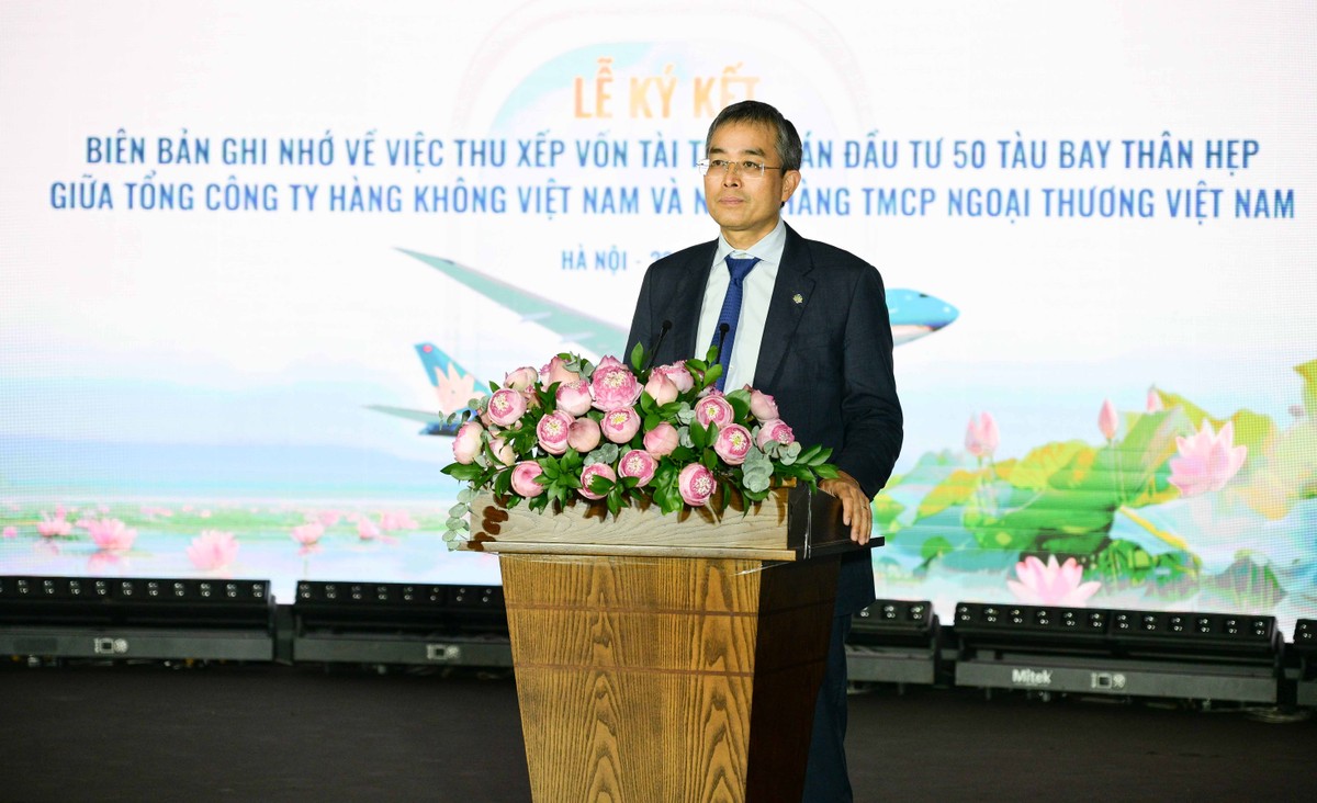 Ông Đặng Ngọc Hòa – Ủy viên BCH Đảng bộ Kl993 ưu đãi thưởng hấp dẫn, Bí thư Đảng ủy, Chủ tịch HĐQT Vietnam Airlines phát biểu tại sự kiện Ông Đặng Ngọc Hòa – Ủy viên BCH Đảng bộ Kl993 ưu đãi thưởng hấp dẫn, Bí thư Đảng ủy, Chủ tịch HĐQT Vietnam Airlines phát biểu tại sự kiện