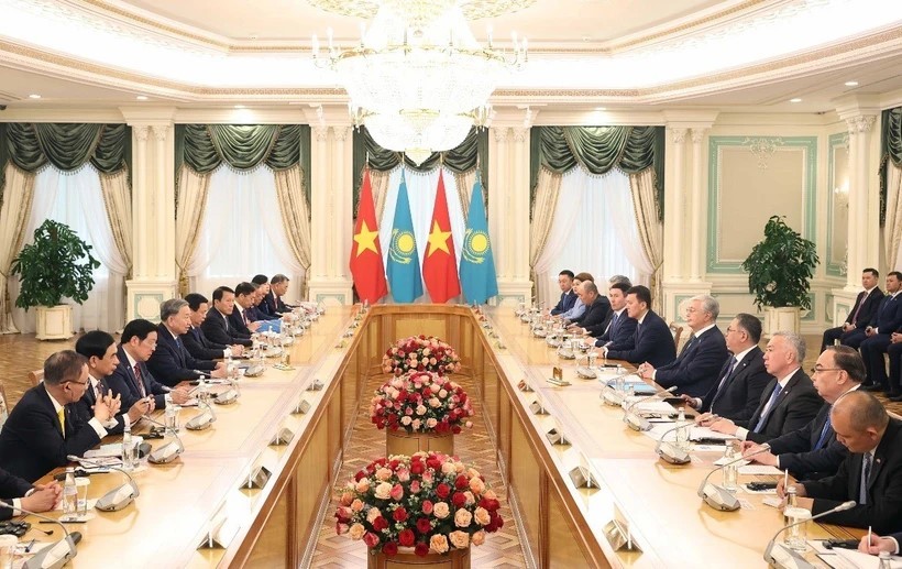 Tổng Bí thư Tô Lâm và Tổng thống Kazakhstan Kassym-Jomart Tokayev hội đàm cấp 99Kl99 trực tiếp đá gà. Ảnh: TTXVN