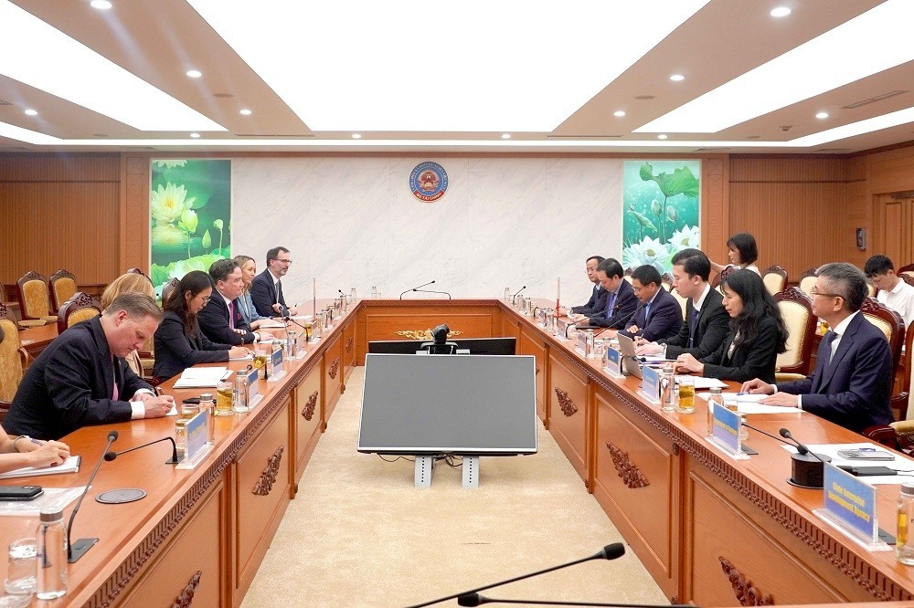 Toàn cảnh buổi tiếp.