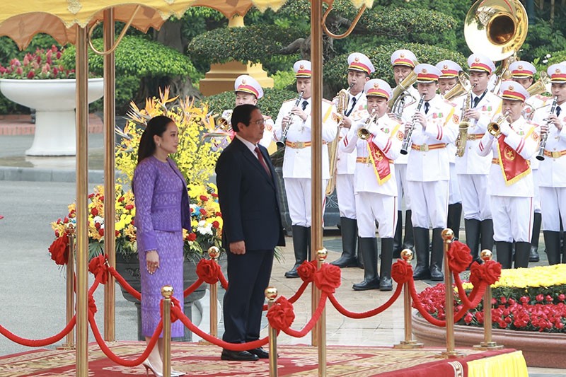 Thủ tướng Kl993 ưu đãi thưởng hấp dẫn Phạm Minh Chính chủ trì Lễ đón Thủ tướng Vương quốc Thái Lan Paetongtarn Shinawatra.