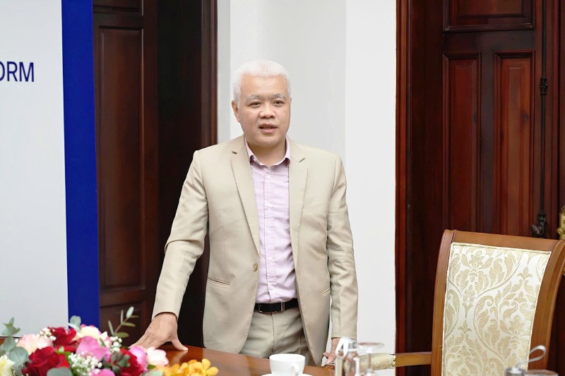 Ông Nguyễn Lâm Thanh, Tổng giám đốc Công ty TNHH Công nghệ TikTok Việt Nam phát biểu.
