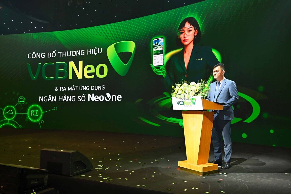 Ông Nguyễn Anh Tuấn - Tổng Giám đốc VCBNeo phát biểu tại sự kiện