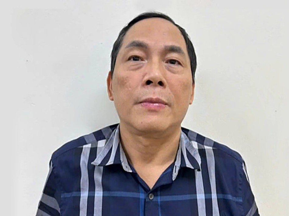 Bị can Hoàng Quốc Hùng, Cựu Giám đốc Trung tâm Lý lịch tư pháp quốc gia, Bộ Tư pháp. Ảnh: Bộ Công an