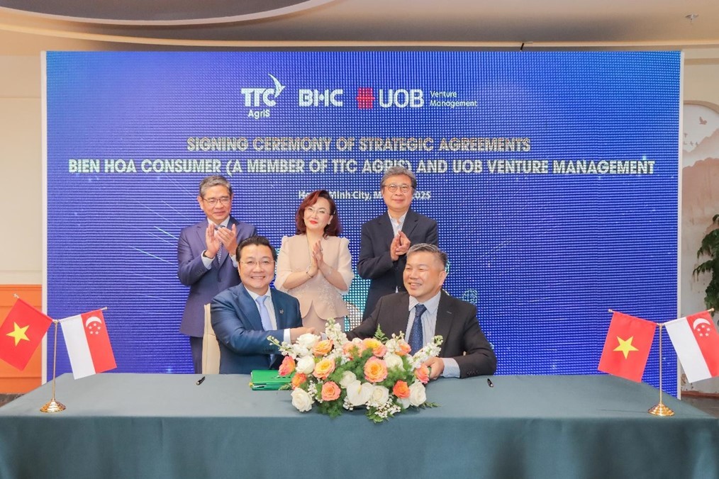 Công ty Cổ phần Hàng tiêu dùng Biên Hòa - đơn vị thành viên của AgriS, công bố huy động thành công vốn từ Quỹ UOB Venture Management Pte Ltd.