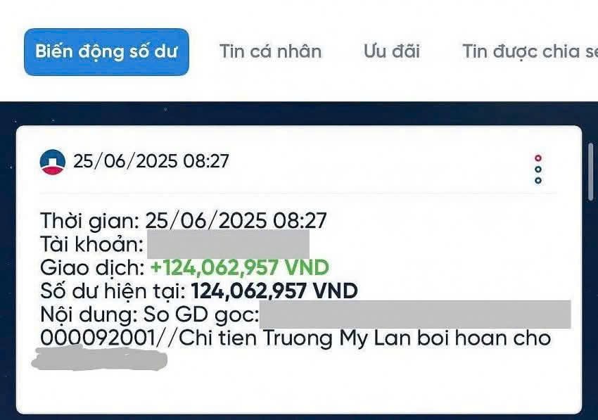 Một trái chủ phấn khởi chụp màn hình tài khoản nhận được tiền và thông báo cho phóng viên báo Kl991.com nạp rút nhanh - Kl99ok phiên bản mới