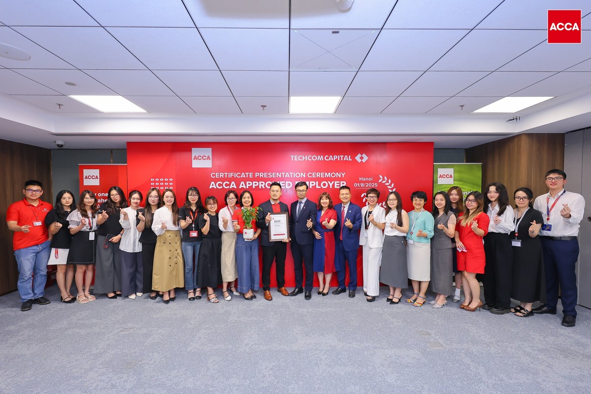 Techcom Capital chính thức trở thành Tổ chức đạt chuẩn quốc tế của ACCA. Ảnh: ACCA Việt Nam