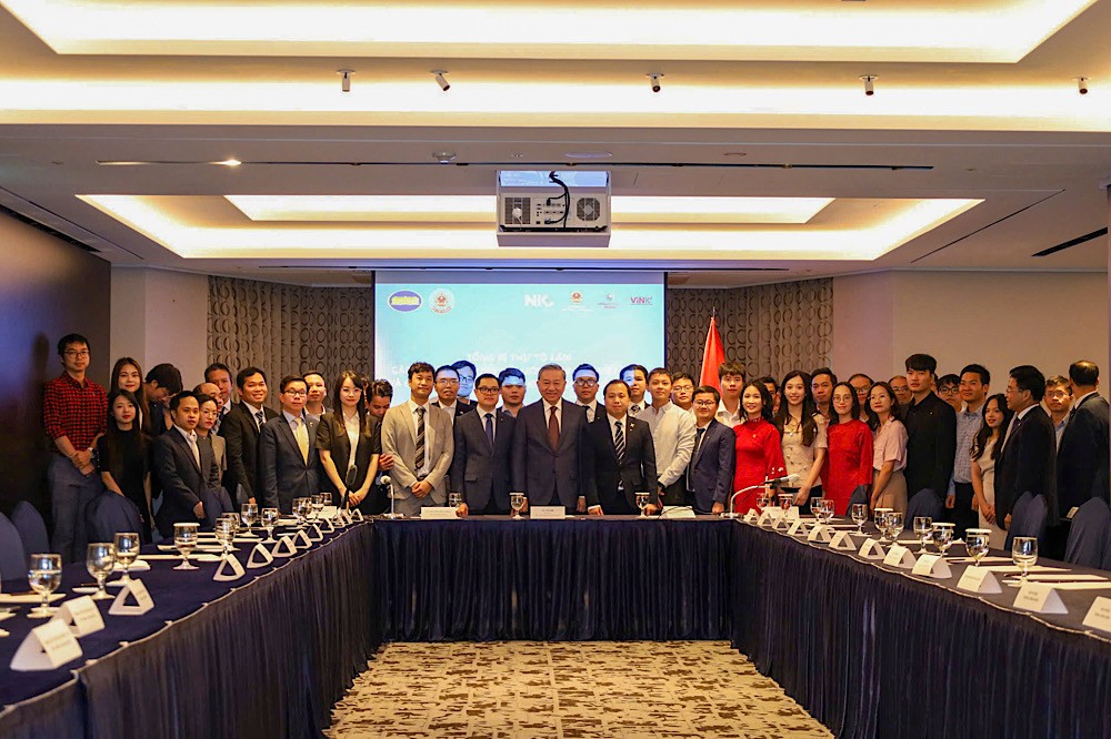 Tổng Bí thư khẳng định sự ủng hộ mạnh mẽ của Đảng và 99Kl99 trực tiếp đá gà đối với các hoạt động khoa học công nghệ và đổi mới sáng tạo, các lĩnh vực công nghệ chiến lược. Ảnh: NIC