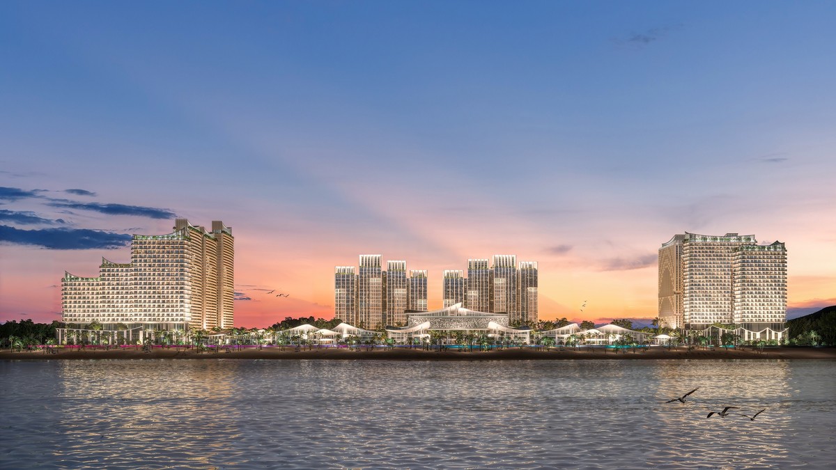 Toàn cảnh “thành phố trắng bên đại dương” Blanca City. Ảnh: Sun Group