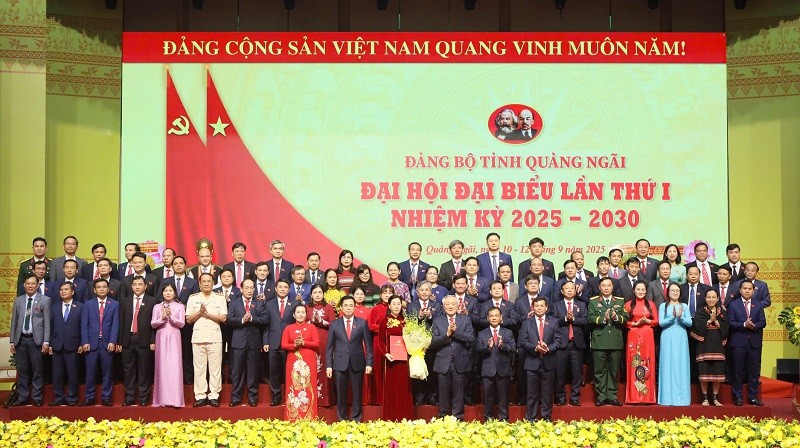 Ban Chấp hành Đảng bộ tỉnh Quảng Ngãi nhiệm kỳ 2025-2030 có 68 đồng chí.