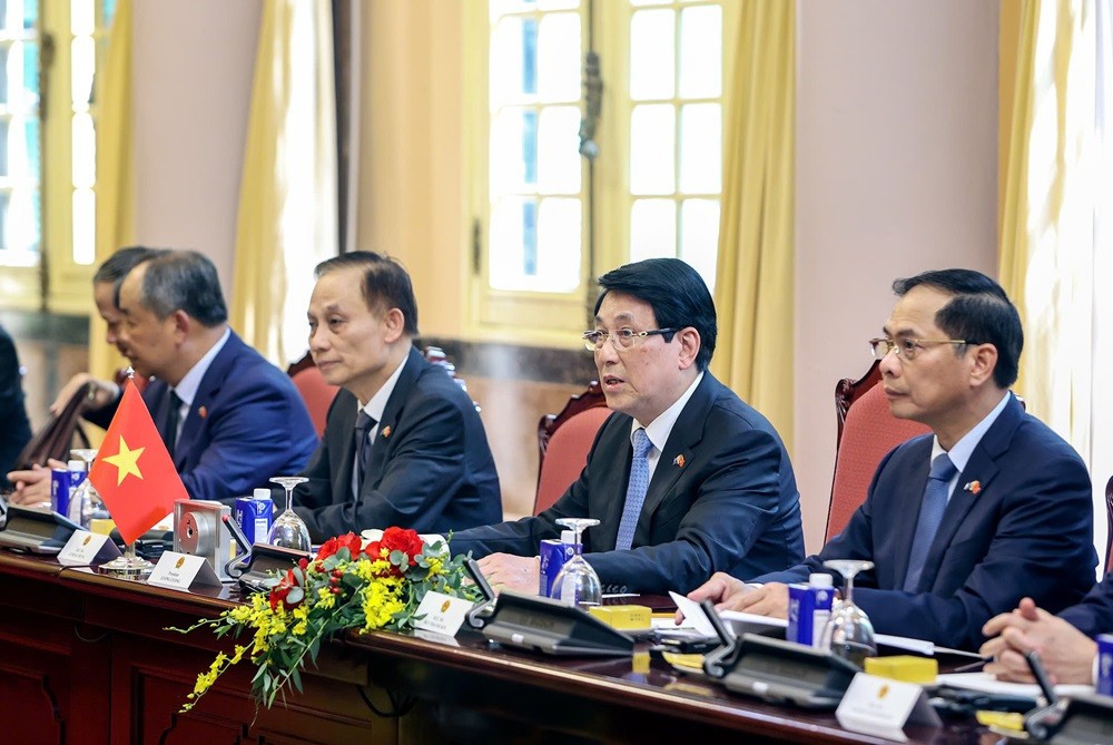 Chủ tịch nước Lương Cường đánh giá cao và ghi nhận hỗ trợ hiệu quả của Australia thông qua nhiều sáng kiến.