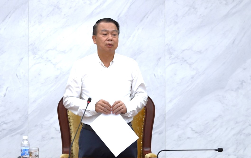 Thứ trưởng Nguyễn Đức Chi phát biểu tại hội nghị.
