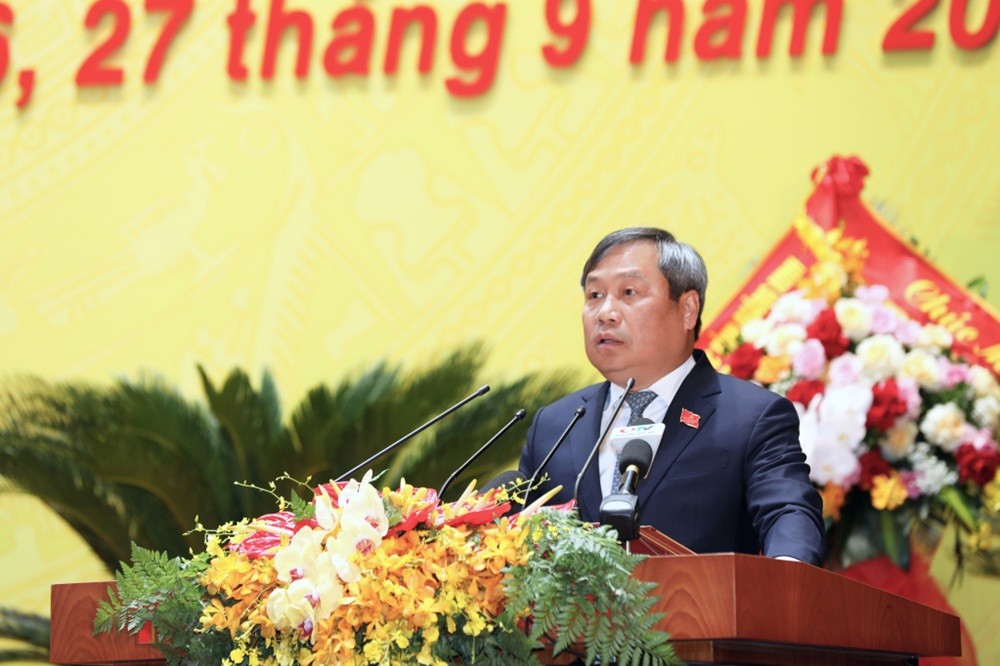 Ông Vũ Đại Thắng, Bí thư Tỉnh uỷ Quảng Ninh phát biểu khai mạc Đại hội. Ông Vũ Đại Thắng, Bí thư Tỉnh uỷ Quảng Ninh phát biểu khai mạc Đại hội.
