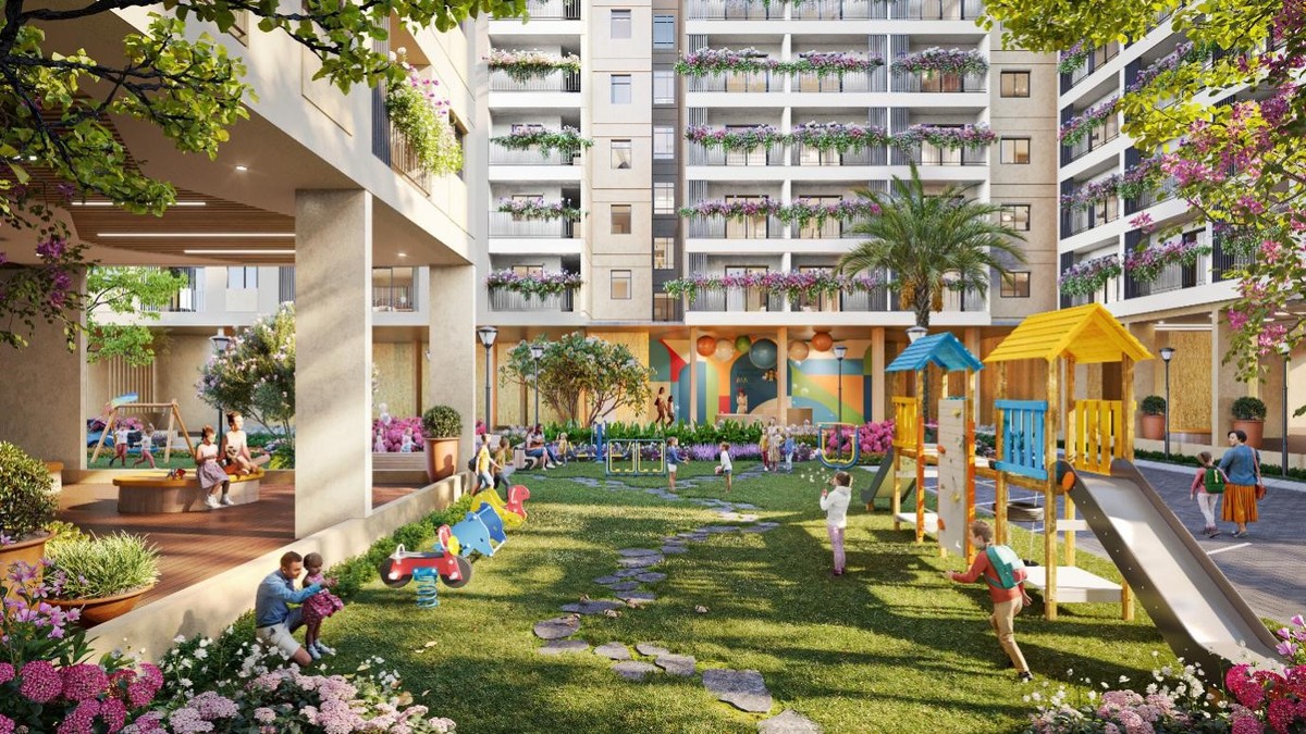 Sân chơi thiếu nhi tại khuôn viên chung cư nhà ở Trang Chủ KL99Com Số 1 Link Đăng Ký KL999 LA Home