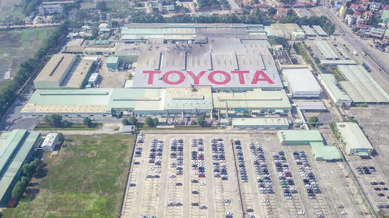 Nhà máy Toyota Việt Nam tại phường Vĩnh Yên, tỉnh Phú Thọ.
