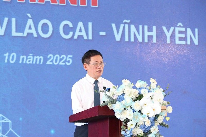 Phó thủ tướng Hồ Đức Phớc phát biểu tại lễ khánh thành.
