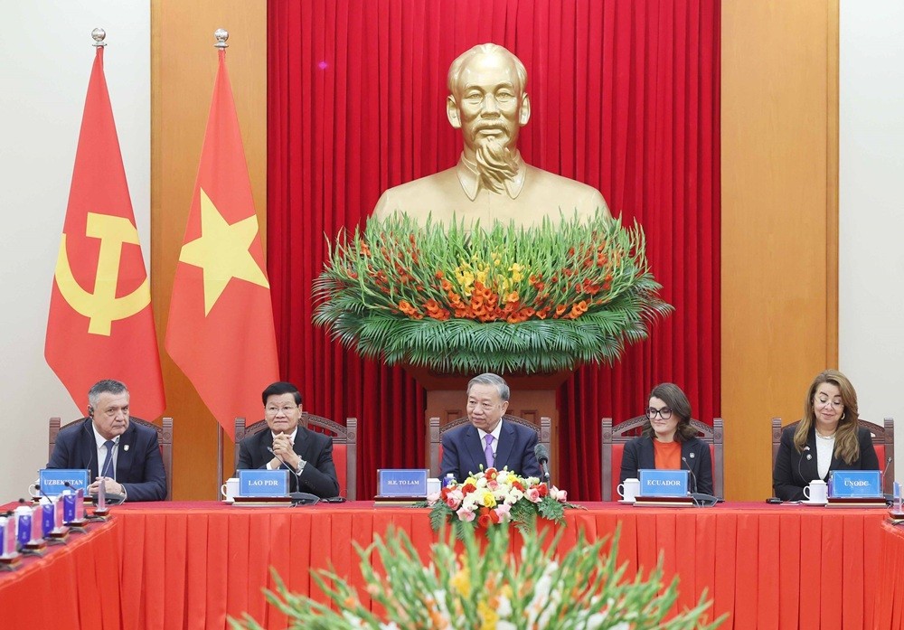 Các Trưởng đoàn đều cho rằng an ninh mạng không chỉ là công việc của Kl993 ưu đãi thưởng hấp dẫn, mà là trách nhiệm của tất cả mọi người và đoàn kết là lá chắn lớn nhất. Ảnh: Thống Nhất.