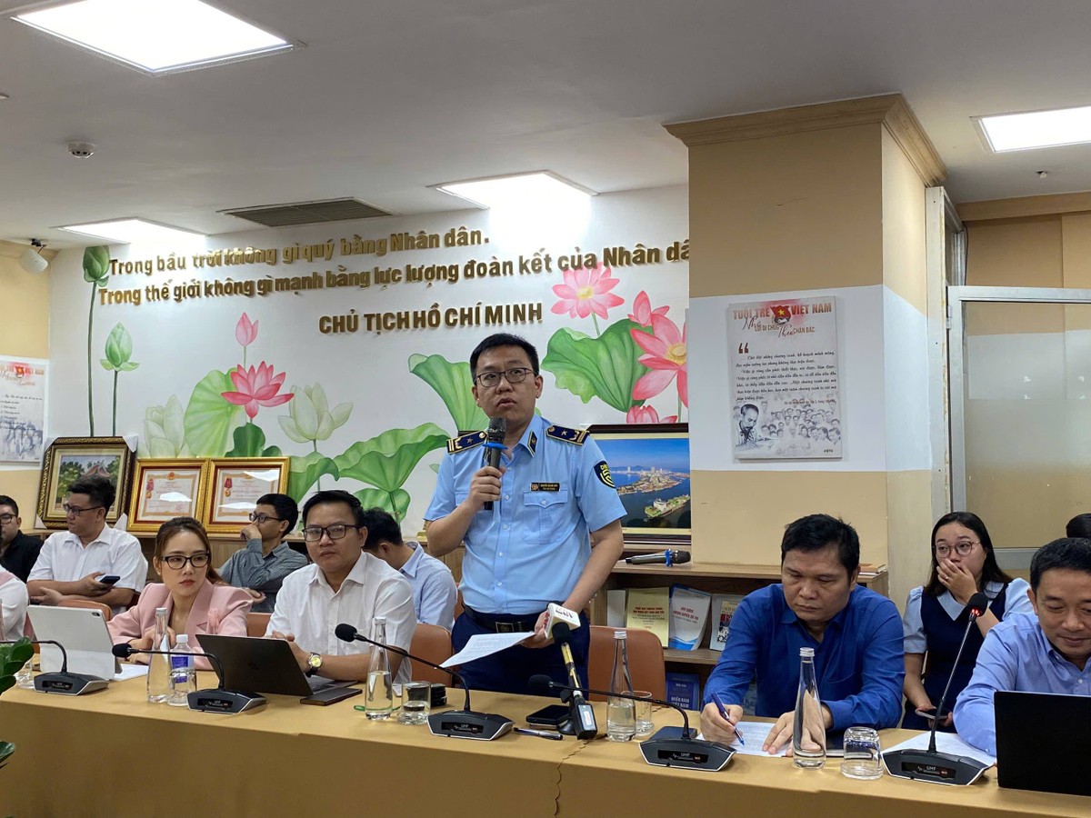 Ông Nguyễn Quang Huy chia sẻ tại buổi họp báo cung cấp thông tin các hoạt động ngành công thương.