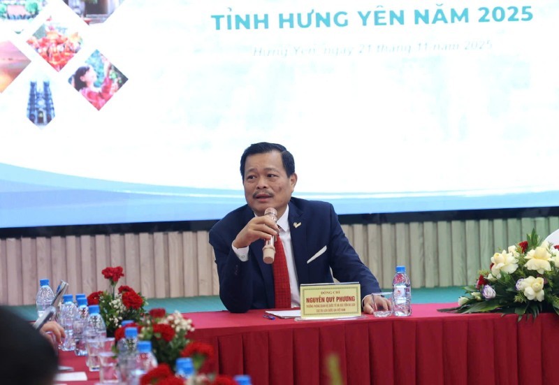 Ông Nguyễn Quý Phương, Trưởng phòng Quản lý Xúc tiến Du lịch (Cục Du lịch Quốc gia Việt Nam) phát biểu.