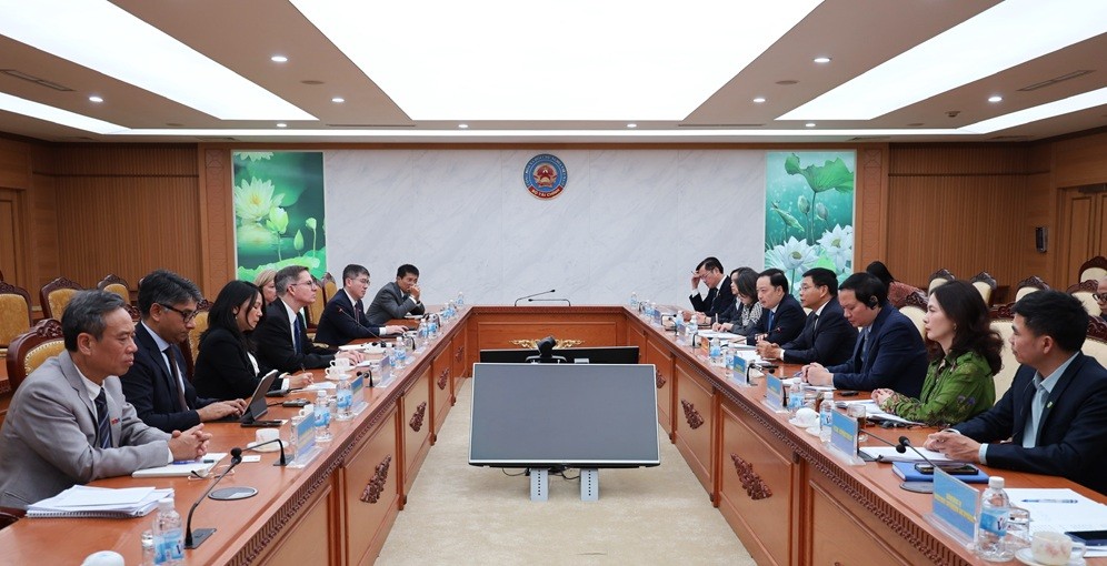 Quang cảnh buổi tiếp.