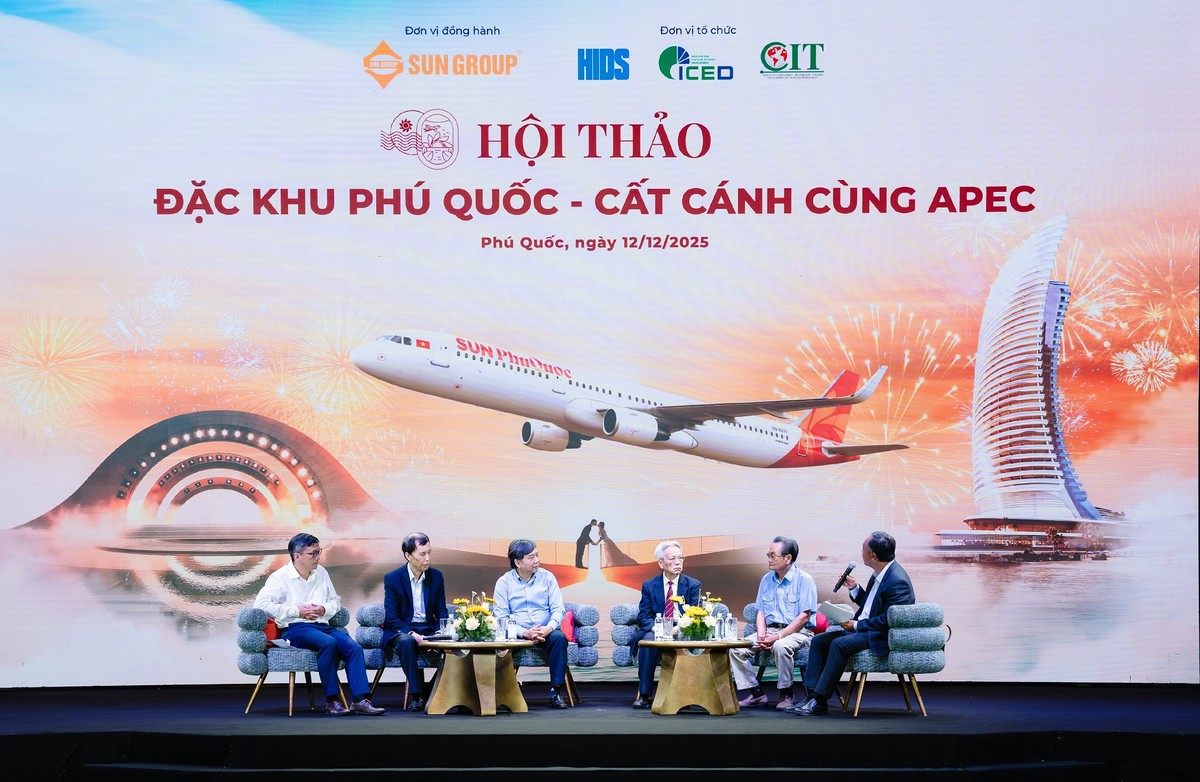 Các chuyên gia hàng đầu trong các lĩnh vực tại hội thảo “Đặc khu Phú Quốc – Cất cánh cùng APEC” ngày 12/12.