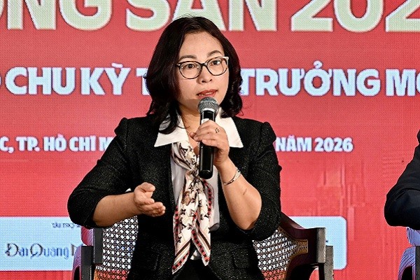 Bà Tống Thị Hạnh, Cục trưởng Cục Quản lý nhà và thị trường Web Tổng Nhà Cái 99Kl99 Giải Trí Bậc Nhất (Kl99 nổ hũ) chia sẻ tại sự kiện.