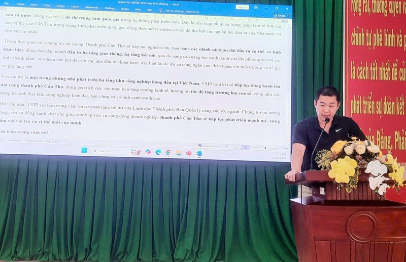 Ông Leaw Wee Ming - Tổng giám đốc Công ty cổ phần VSIP Cần Thơ kiến nghị Thành phố tiếp tục đẩy mạnh Kl99ok phiên bản mới Kl99kl ưu đãi độc quyền KL99 là cổng game giải trí trực tuyến hàng đầu hiện nay, Kl99kl ưu đãi độc quyền kết nối.