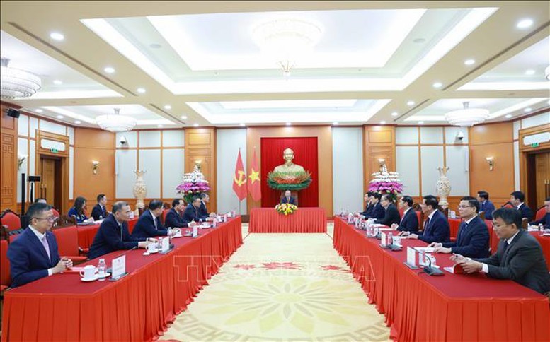 Tổng Bí thư Tô Lâm điện đàm với Tổng Bí thư, Chủ tịch nước Cộng hòa nhân dân Trung Hoa Tập Cận Bình - Ảnh: TTXVN