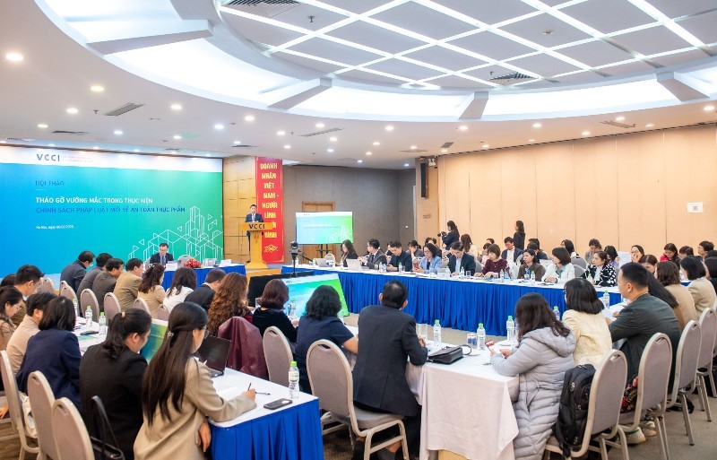 Hội thảo "Vướng mắc trong thực hiện chính sách Kl992 Tham Gia Ngay mới về an toàn thực phẩm” do VCCI tổ chức sáng 6/2/2026