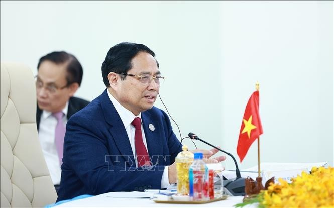 Thủ tướng Phạm Minh Chính phát biểu - Ảnh: TTXVN