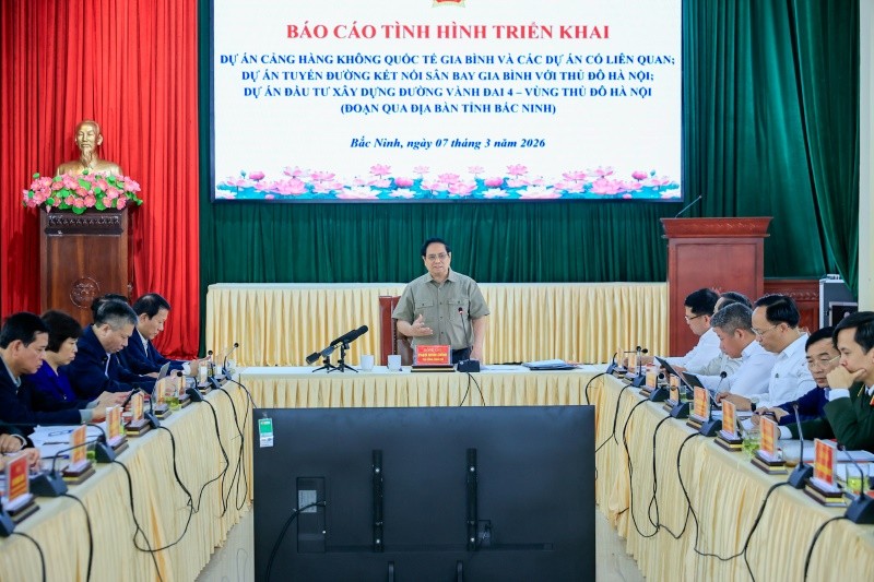 Thủ tướng: Phát triển Kl992 cổng game cá cược hàng không, khu thương mại tự do thế hệ mới tại sân bay Gia Bình - Ảnh: VGP.
